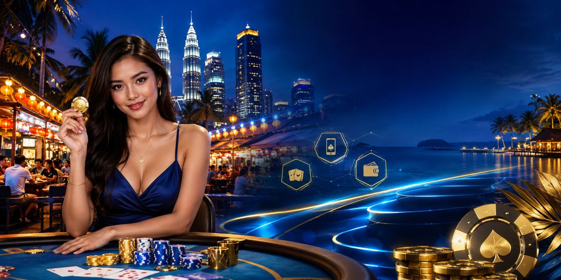 Pemain poker di Kuala Lumpur menikmati permainan kasino langsung dalam suasana profesional