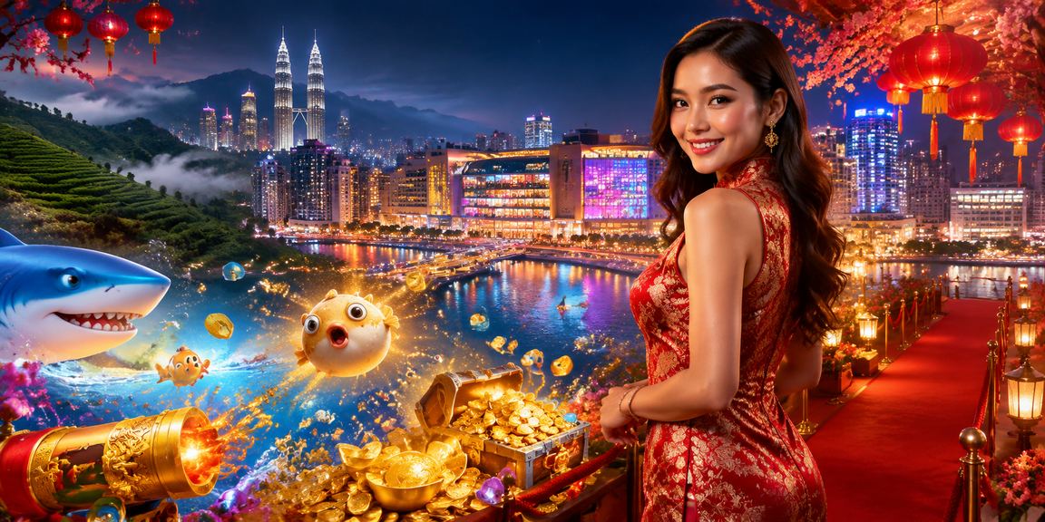 Pemain Malaysia menikmati permainan tembak ikan dalam grafik tinggi dengan gaya Melayu tempatan